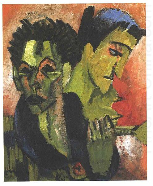 Douple-selfportrait, Ernst Ludwig Kirchner